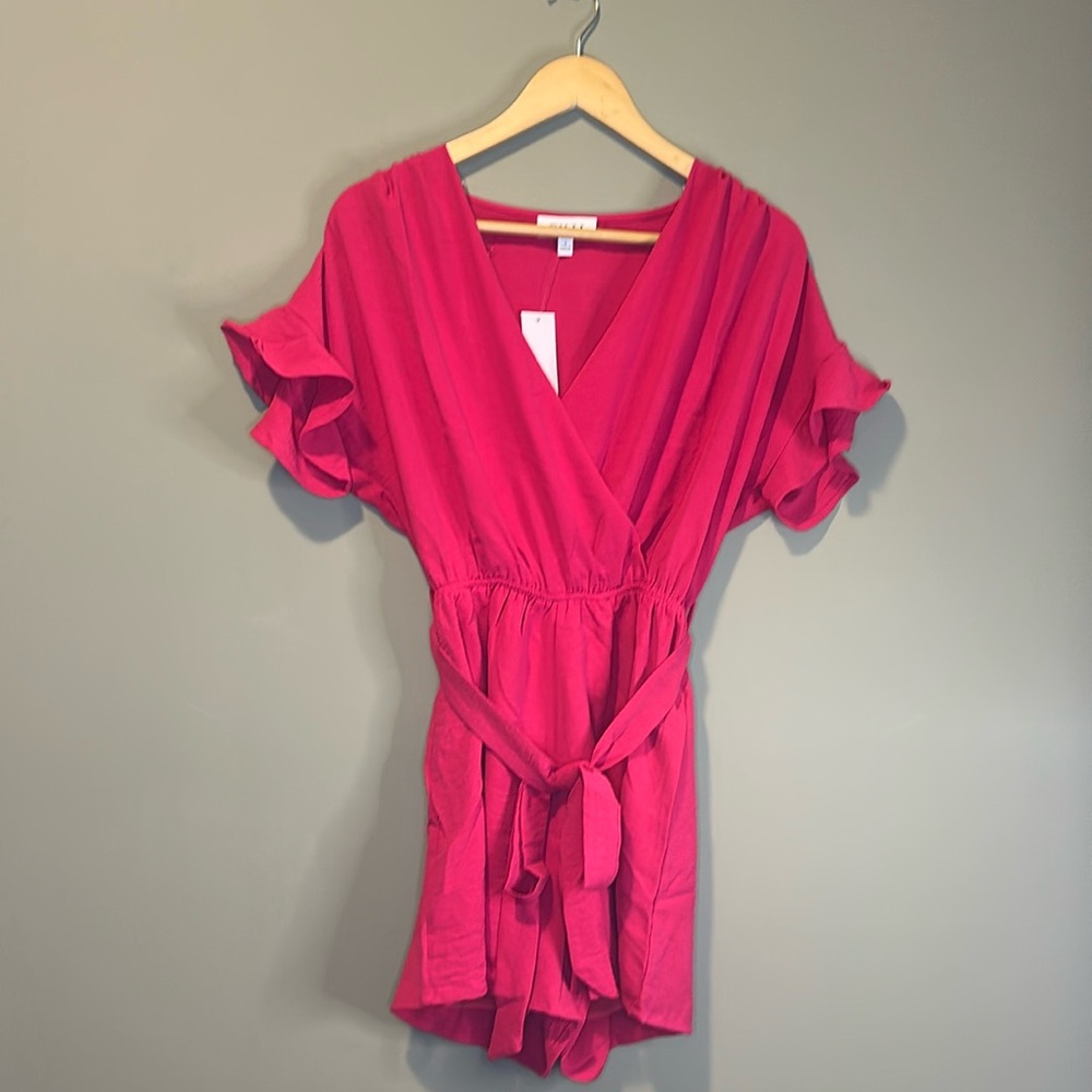 Fuchsia Ruffle Romper - Picture 5 of 8
